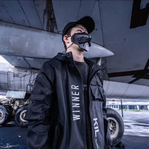 Techwear Cargo Coat