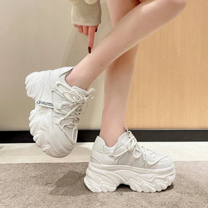 High Top Platform Sneakers Black