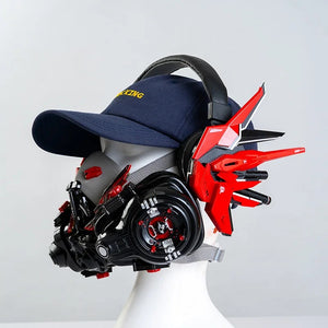 Red Cyberpunk Mask