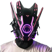 Casque Cyberpunk rose