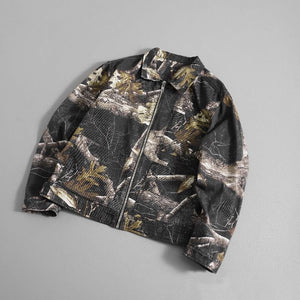 Maple Branch Cyberpunk Denim Pants