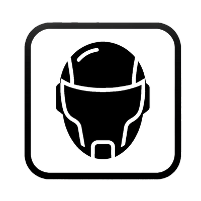 Iconic futuristic helmet design by Cyber Techwear brand