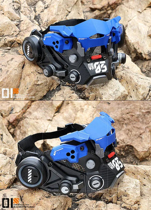 Mecha Cyberpunk Face Mask - cyberpunk mecha face mask