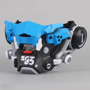 Mecha Cyberpunk Face Mask - cyberpunk mecha face mask