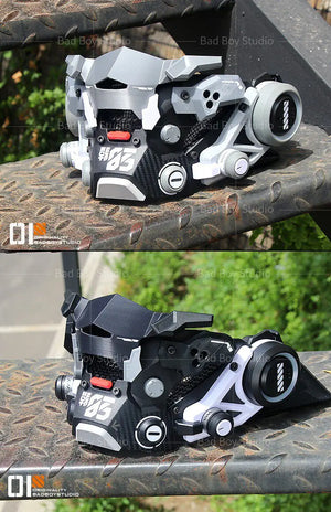 Mecha Cyberpunk Face Mask - cyberpunk mecha face mask