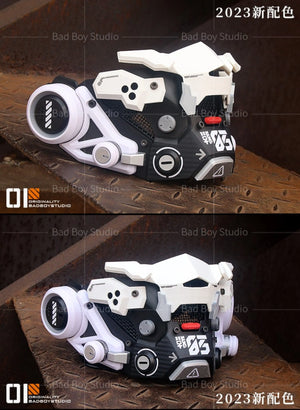 Mecha Cyberpunk Face Mask - cyberpunk mecha face mask