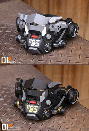 Mecha Cyberpunk Tactical Face Mask - cyberpunk mecha face mask