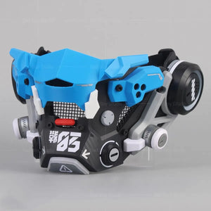 Mecha Cyberpunk Tactical Face Mask - cyberpunk mecha face mask