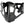 Sci-fi mechanical cyberpunk face mask in glossy or matt black