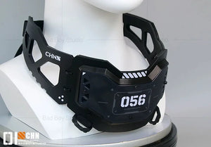 Multifunction Sci-fi Mechanical Punk Tactical Baseball Cap Man Woman Techwear Style Hip Ho - neck ring black