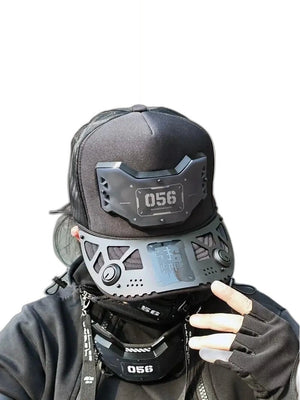 Mechanical Punk Baseball Cap - product view on white background