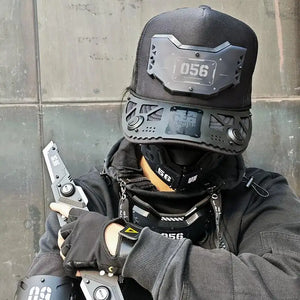 Multifunction Sci-fi Mechanical Punk Tactical Baseball Cap Man Woman Techwear Style Hip Hop Future Mecha Hat Cosplay Pro