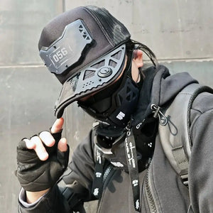 Multifunction Sci-fi Mechanical Punk Tactical Baseball Cap Man Woman Techwear Style Hip Hop Future Mecha Hat Cosplay Pro