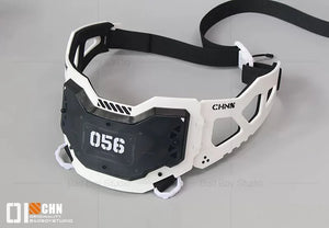 Multifunction Sci-fi Mechanical Punk Tactical Baseball Cap Man Woman Techwear Style Hip Ho - neck ring white
