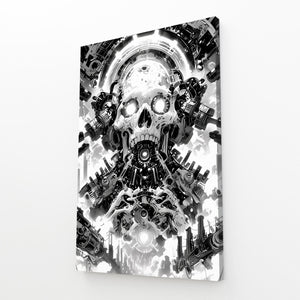 Mechanical Skull Cyberpunk Art | CYBER TECHWEAR®