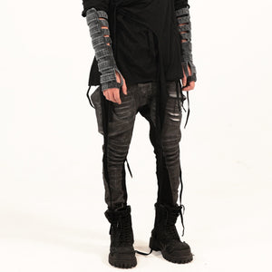 Men Asymmetric Cyberpunk Pants
