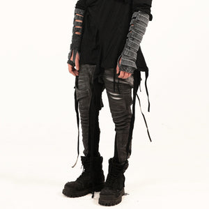 Men Asymmetric Cyberpunk Pants