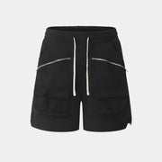 Herren schwarze Cargo-Shorts