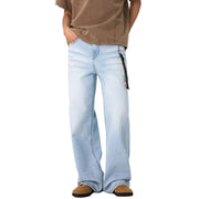Men Blue Y2K Jeans