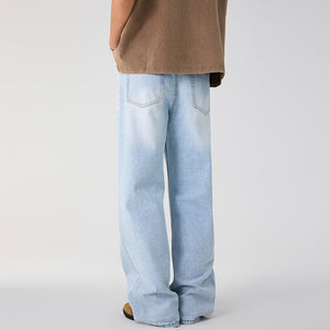 Men Blue Y2K Jeans
