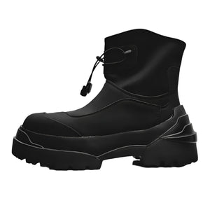Men Boots Black Cyberpunk Style