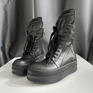 Men Boots Black Platform