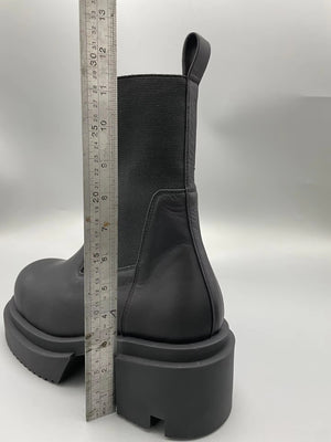 Men Chelsea Boots Platform Black