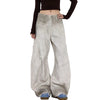 Men Curved-knife Jeans Y2K