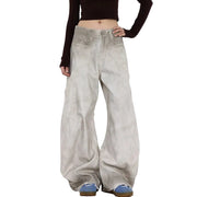 Men Curved-knife Jeans Y2K