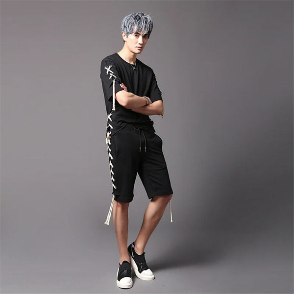 Men fashion side shorts