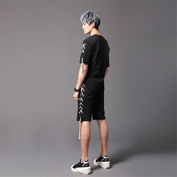 Men fashion side shorts