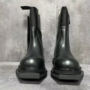 Men High Top Black Boots