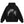 Men Side Pockets Black Y2K Hoodie