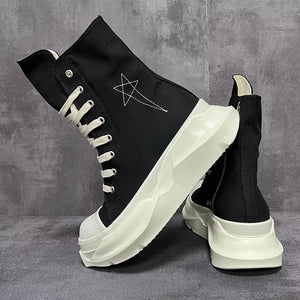 Men Sneakers Boots Black