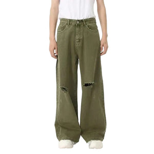 Men Wear Hole Design Y2K Jeans