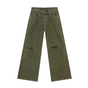 Men Wear Hole Design Y2K Jeans