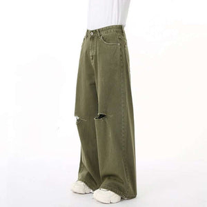 Men Wear Hole Design Y2K Jeans