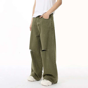 Men Wear Hole Design Y2K Jeans
