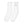 Men White Socks - product view on white background