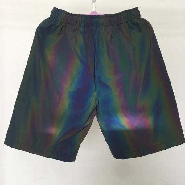 Men Women Luminous Shiny Shorts