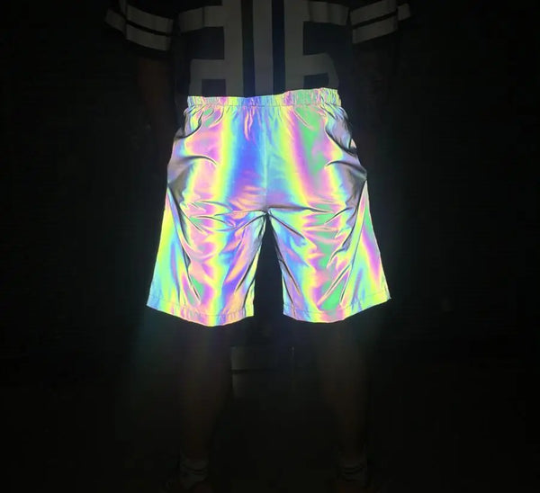 Men Women Luminous Shiny Shorts