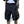Men's Cargo Black Shorts - product view on white background