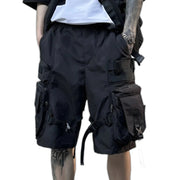 Short cargo noir pour homme