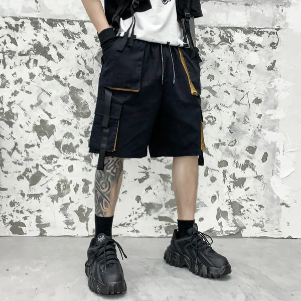 Men's Dark Punk Pockets Shorts