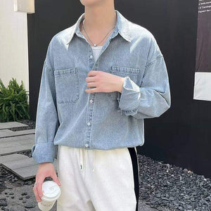Men's Denim Shirts Y2K