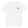 T-shirt blanc brodé ajusté