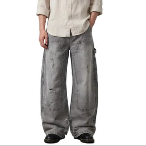 Men's Gray Y2K Jeans