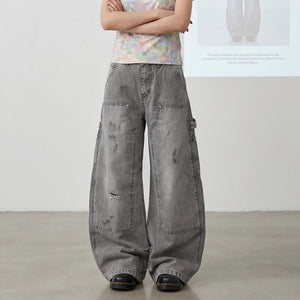 Men's Gray Y2K Jeans