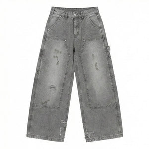 Men's Gray Y2K Jeans