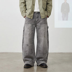 Men's Gray Y2K Jeans